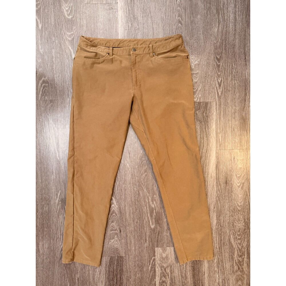 Lululemon ABC Classic Fit Utilitech Pants Men's 38x34 Khaki 5-Pocket